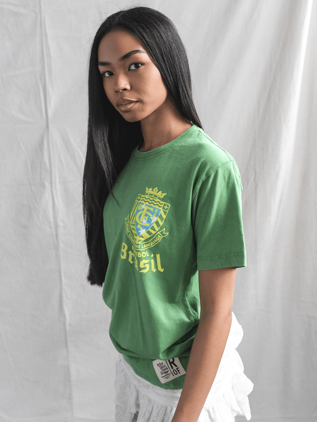 ROF Brasil Futebol One Language Green Tee - Roots of Fight
