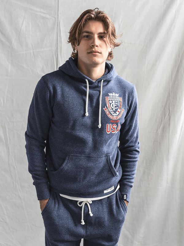 ROF USA Soccer One Language Navy PO Hoody - Roots of Fight