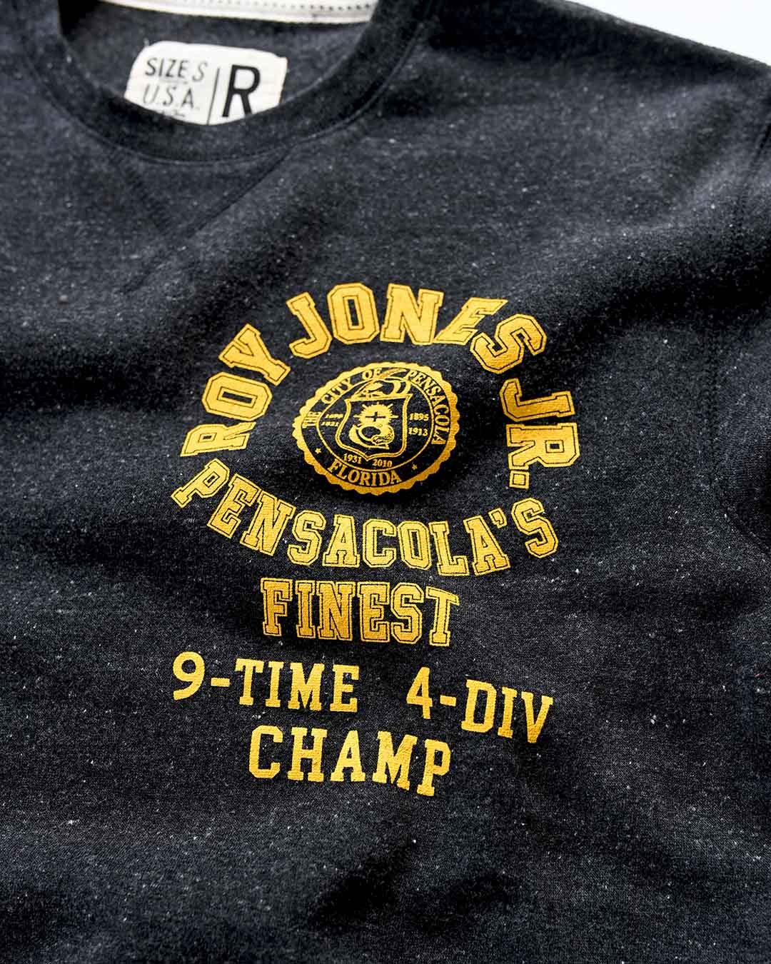 Roy Jones Jr. 9x Champ Black Sweatshirt - Roots of Fight