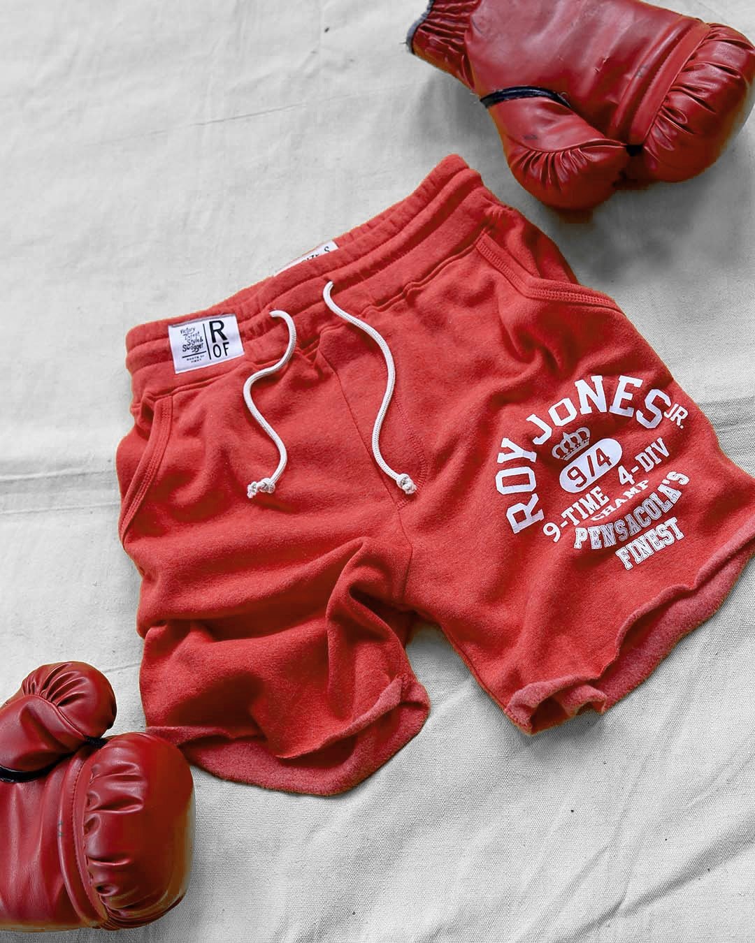Roy Jones Jr. 9x Champ Red Shorts - Roots of Fight