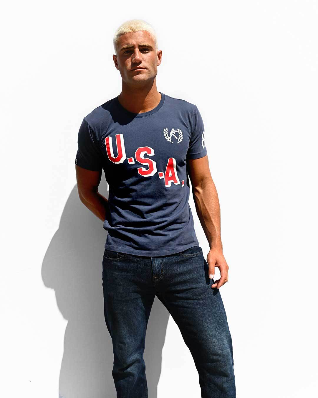Roy Jones Jr. USA '88 Navy Tee - Roots of Fight