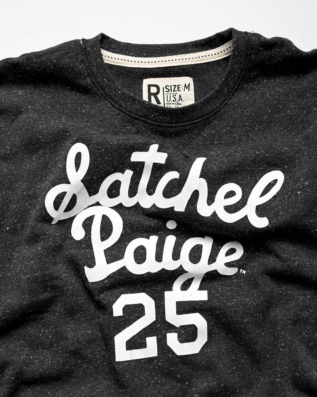 Satchel Paige 25 Heather Black Sweatshirt - Roots of Fight