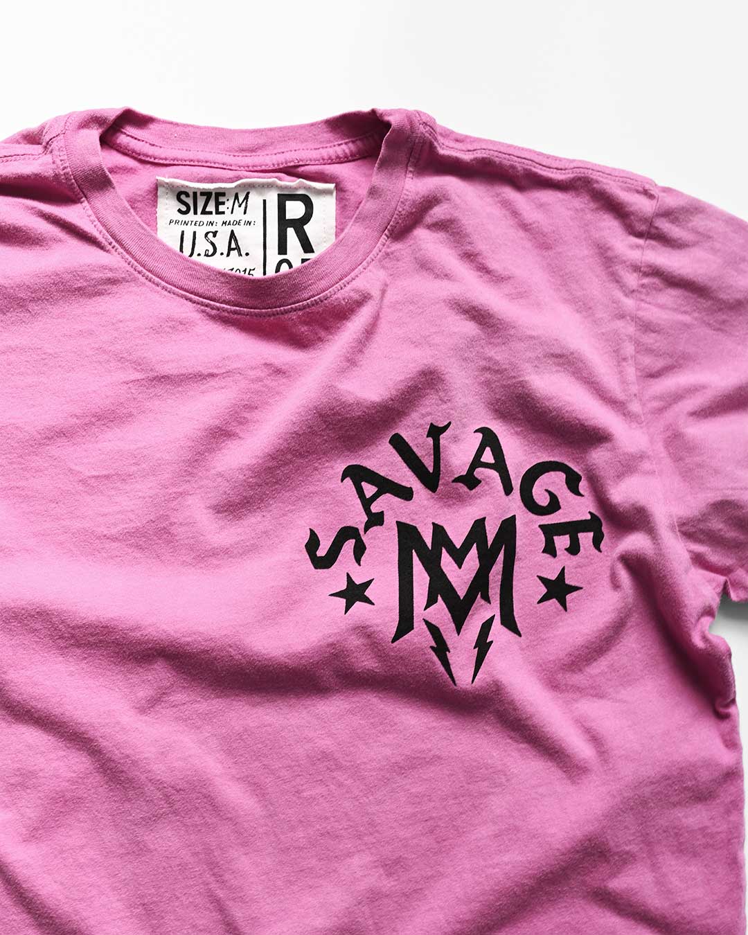 Savage &#39;Cream of The Crop&#39; Pink Tee - Roots of Fight