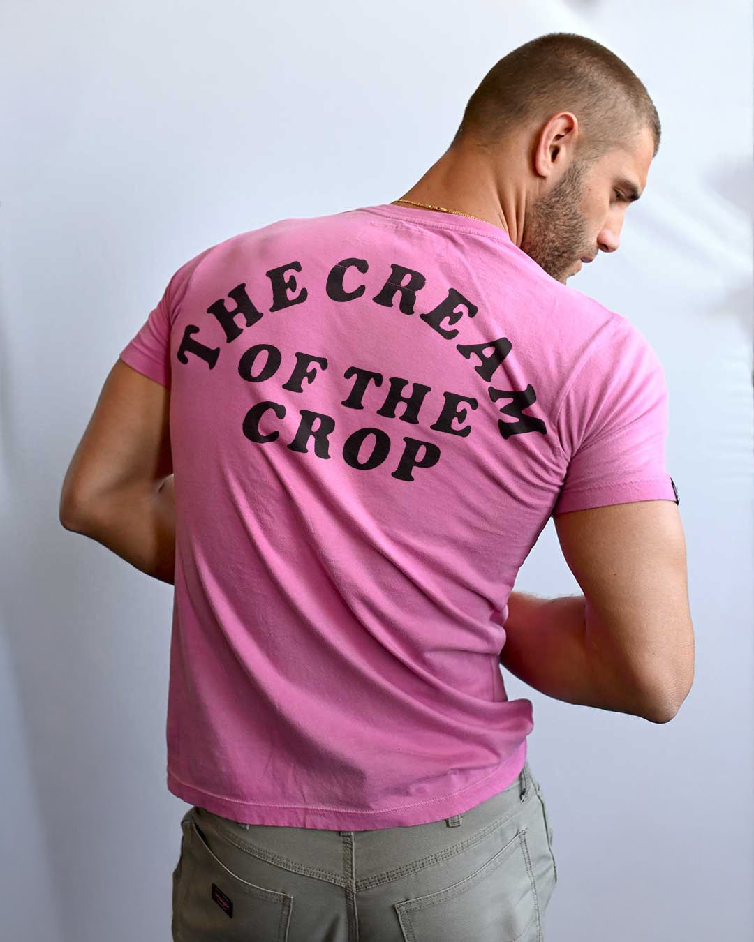 Savage &#39;Cream of The Crop&#39; Pink Tee - Roots of Fight