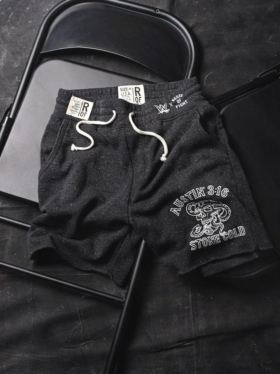 Stone Cold Steve Austin 3:16 Black Shorts - Roots of Fight