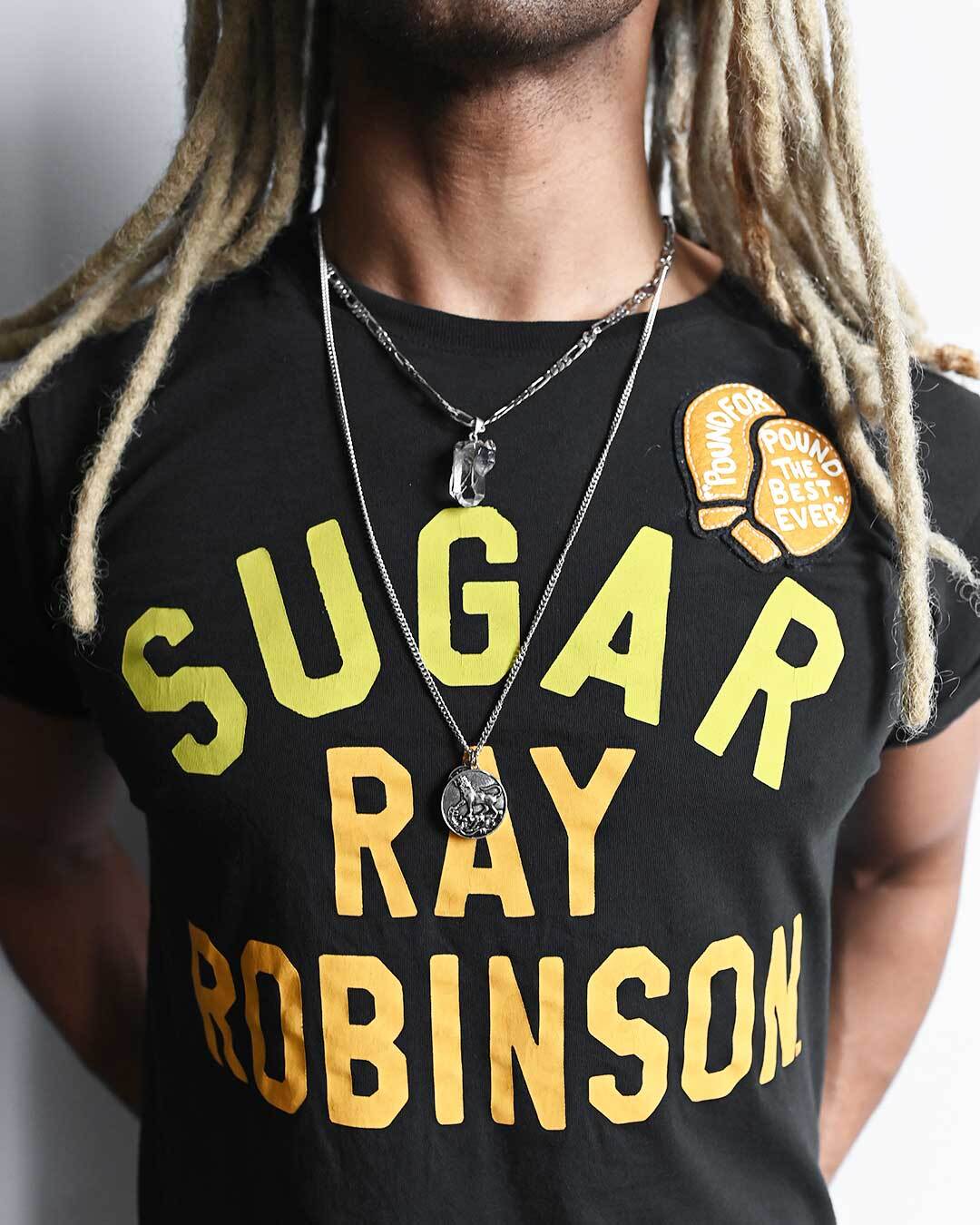 Sugar Ray Robinson &#39;Pound for Pound&#39; Black Tee - Roots of Fight