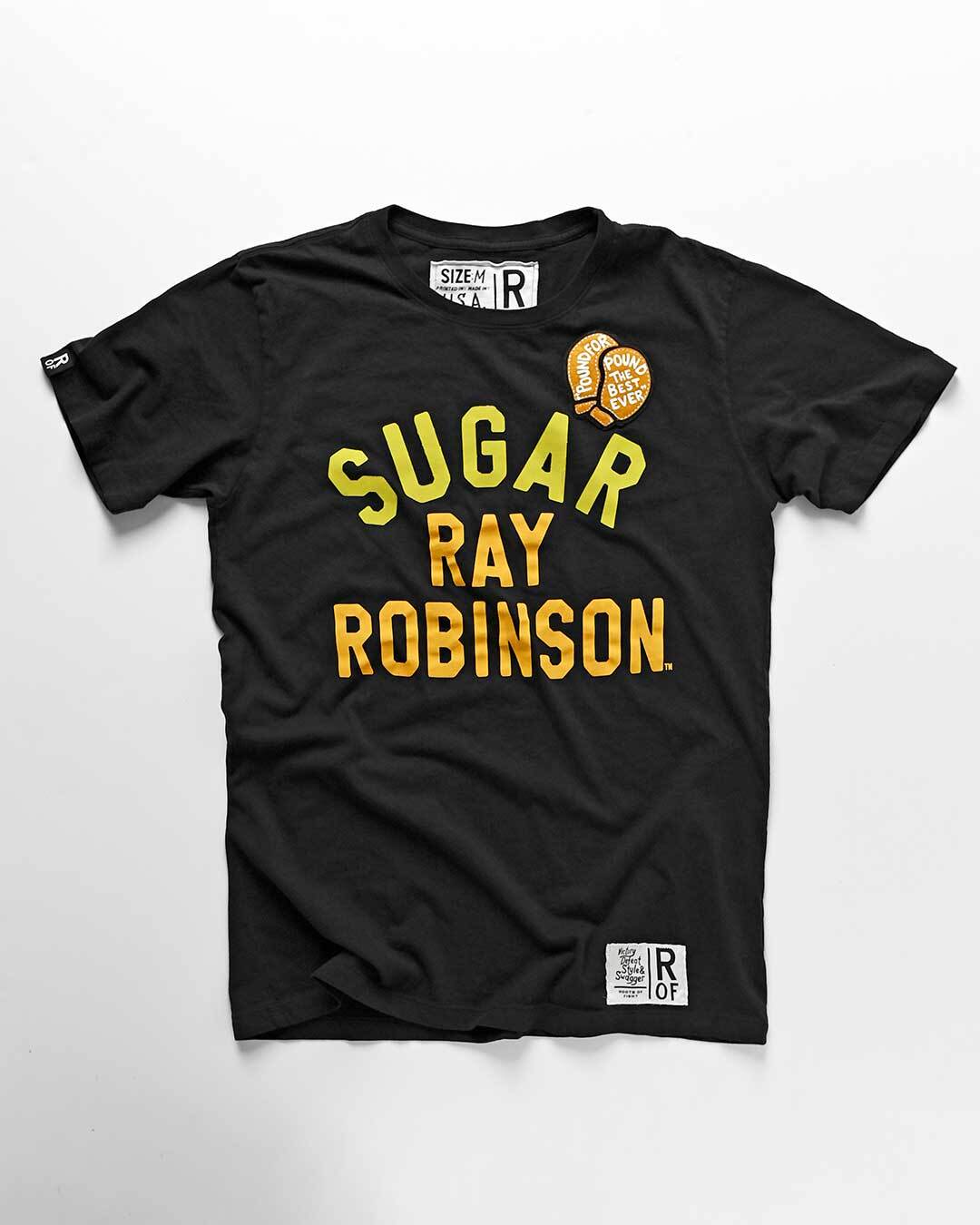 Sugar Ray Robinson &#39;Pound for Pound&#39; Black Tee - Roots of Fight