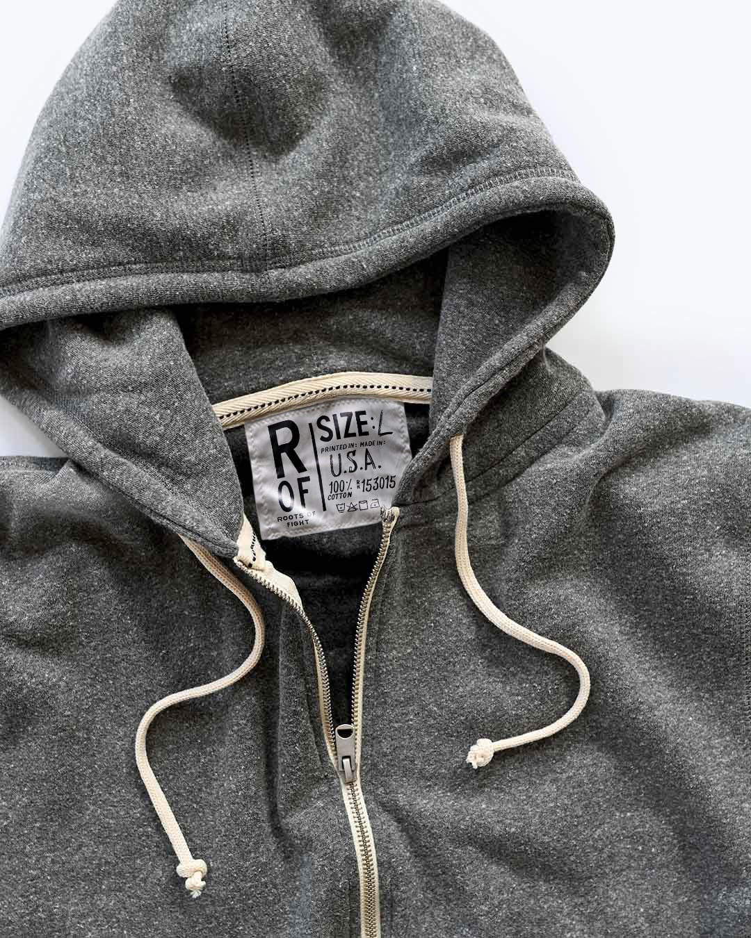 Supersoft Midweight Full Zip Hoody - Roots of Fight