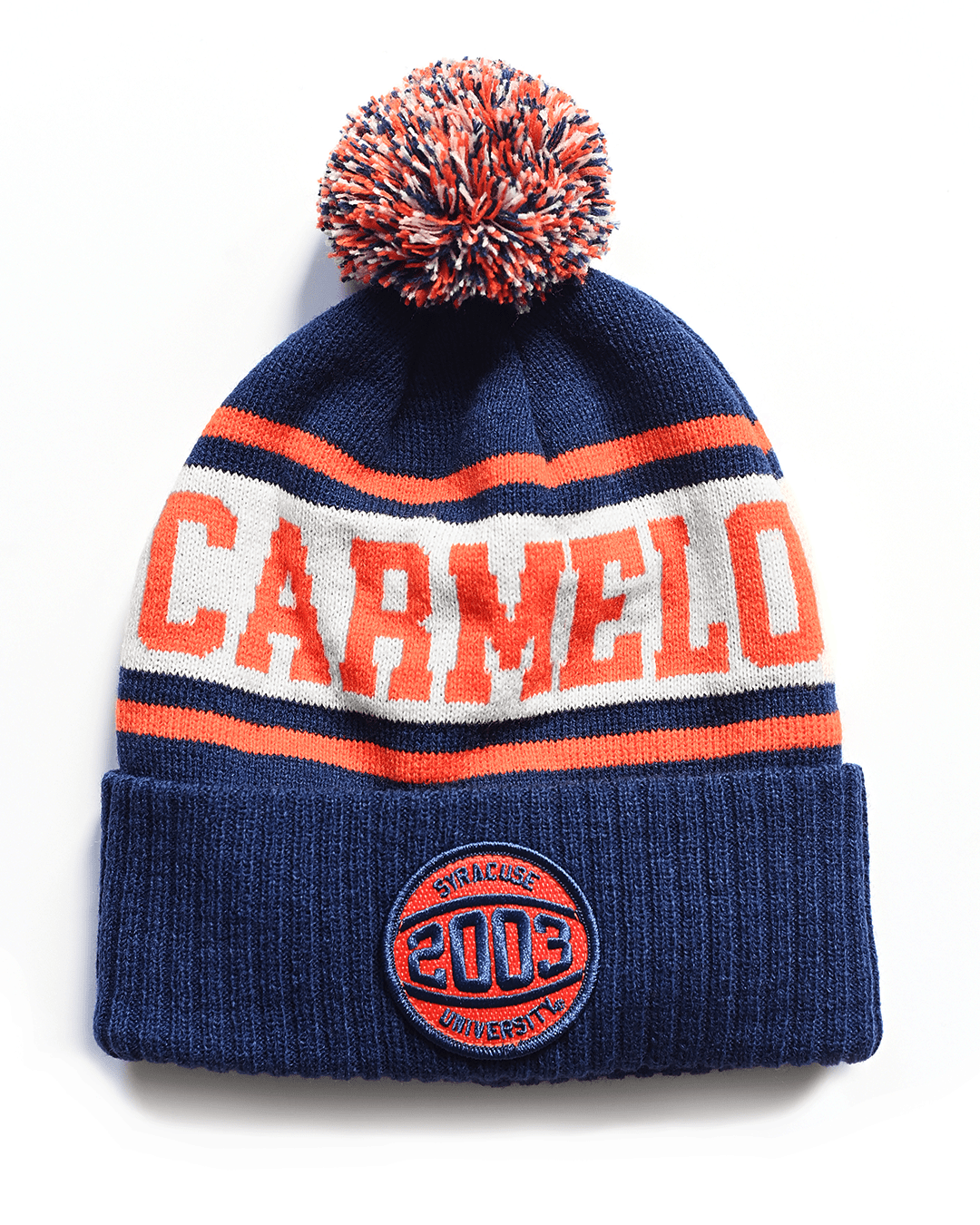 SYR - Carmelo Anthony Navy Pom Pom Beanie