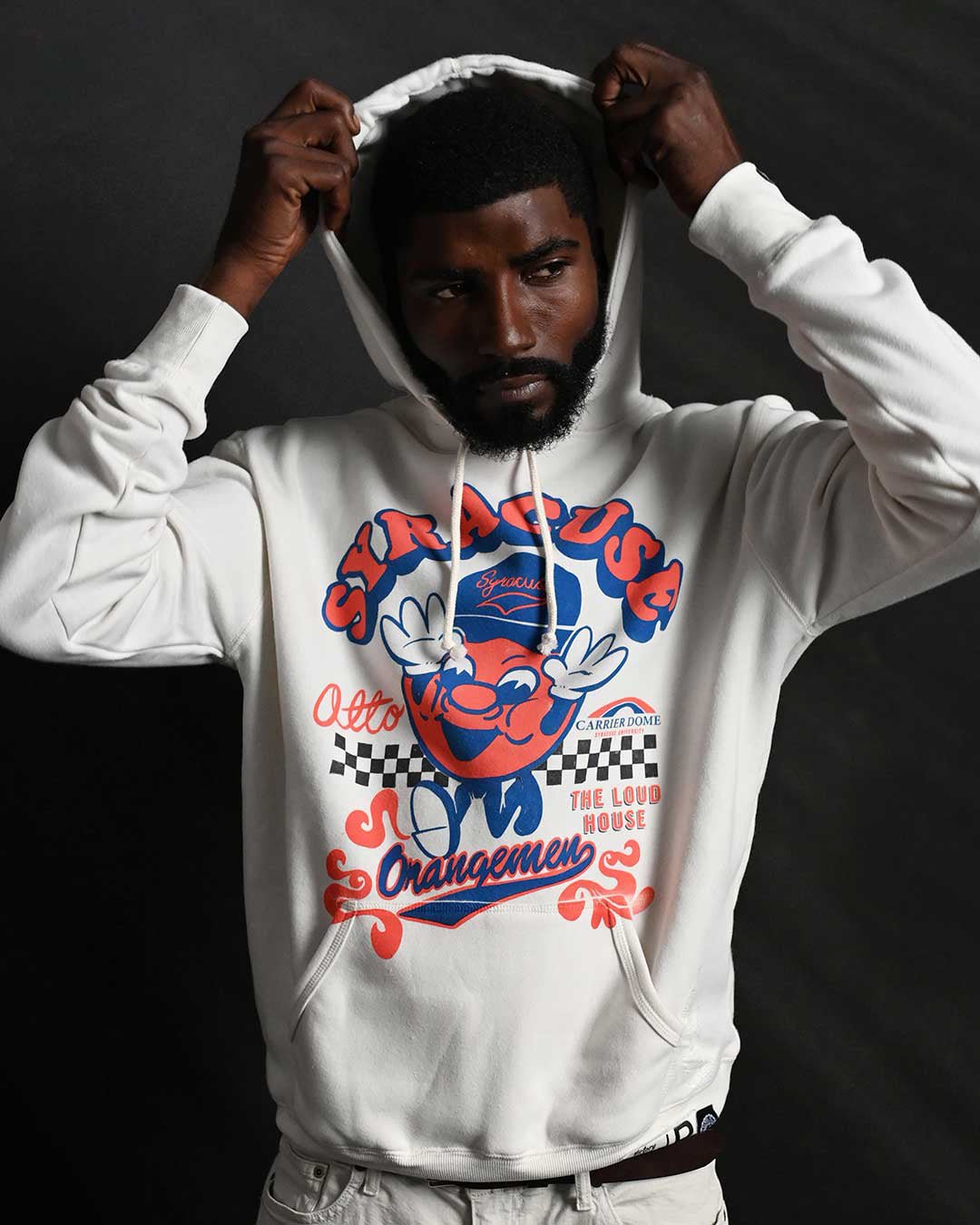Syracuse - Orangemen Ivory PO Hoody - Roots of Fight