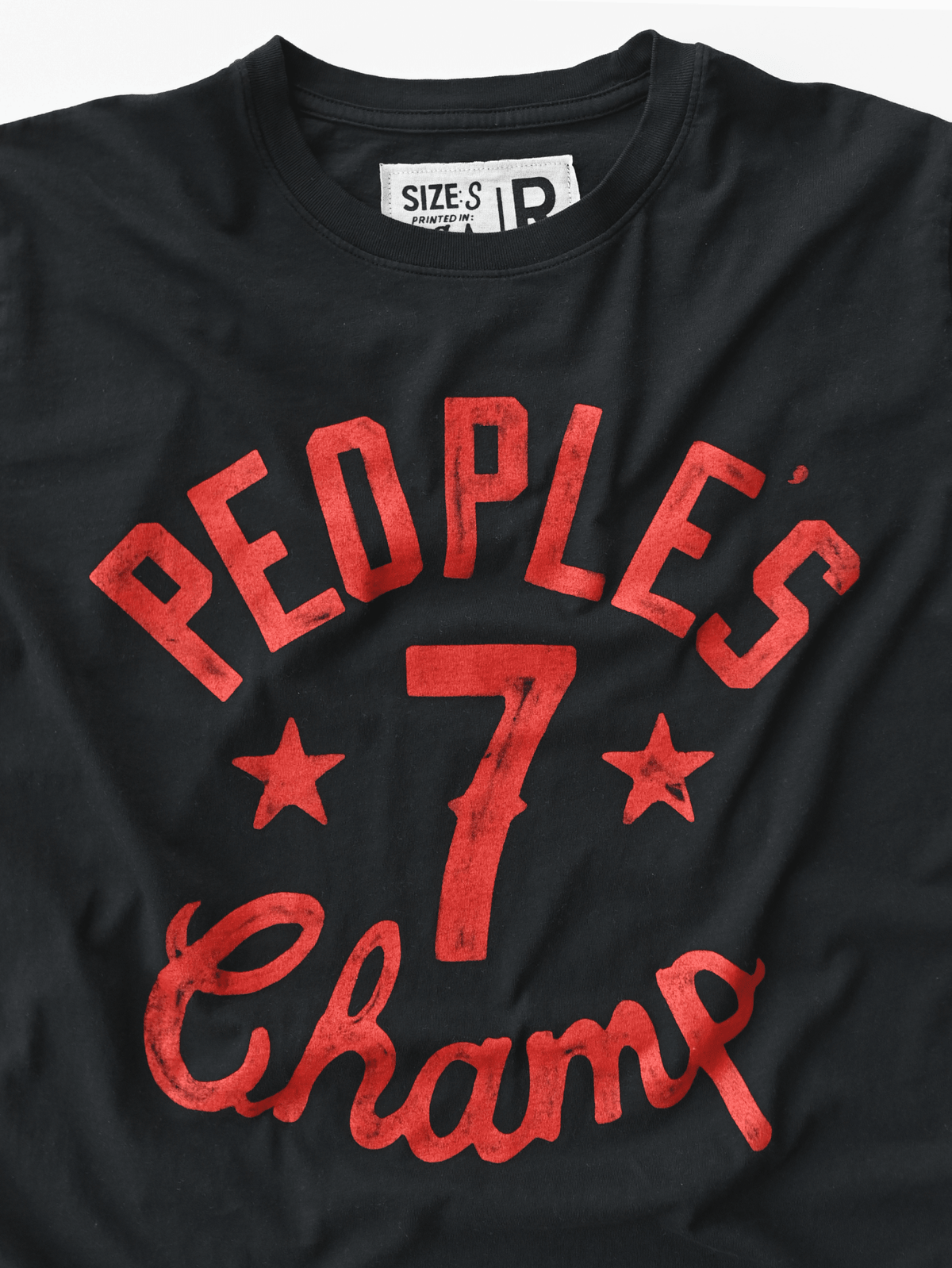 The Rock People's Champ Black Tee - Roots of Fight