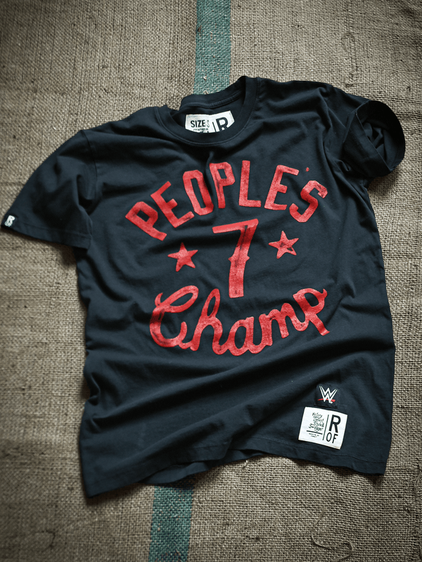 The Rock People's Champ Black Tee - Roots of Fight