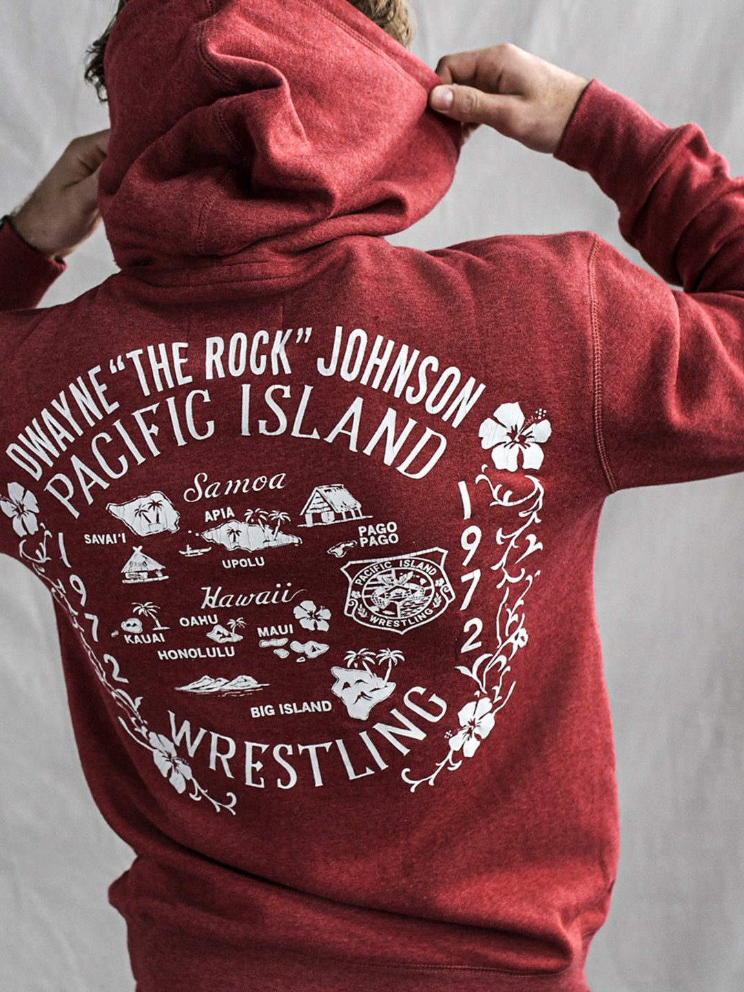 The Rock People's Champ Cardinal PO Hoody - Roots of Fight