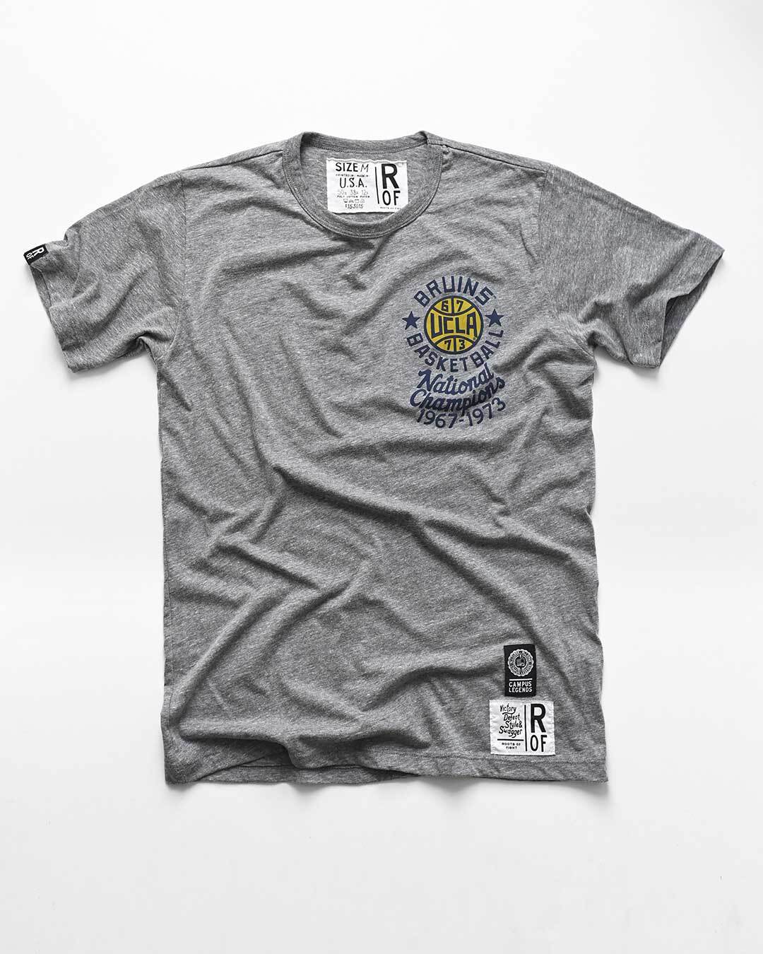 UCLA - Bruins Basketball Grey Tee - Roots of Fight