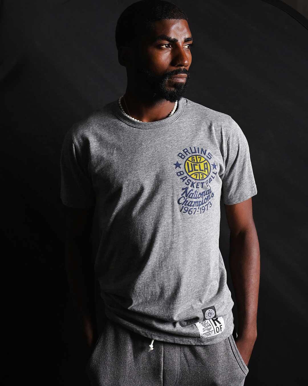 UCLA - Bruins Basketball Grey Tee - Roots of Fight