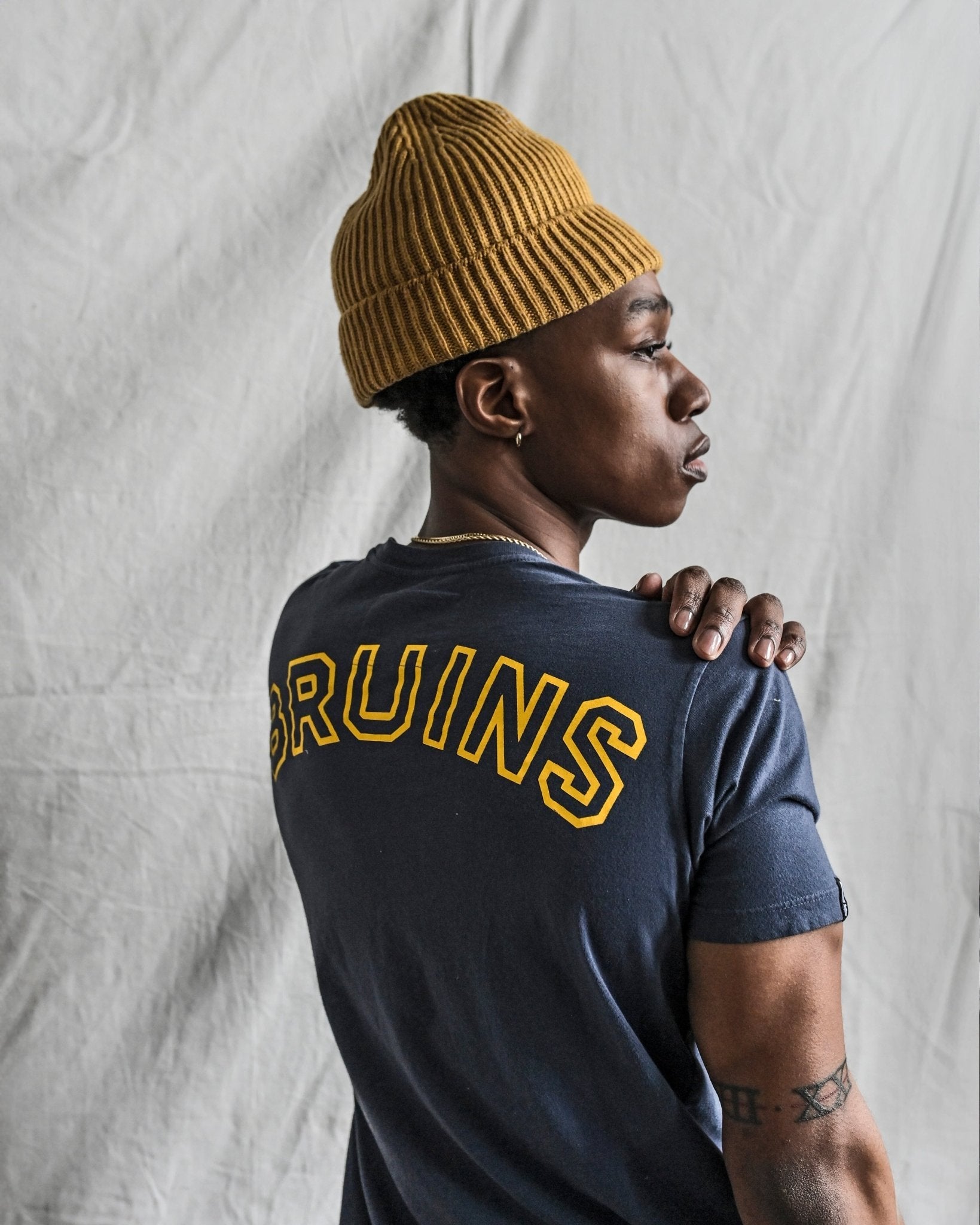 UCLA - Jackie Robinson Basketball 18 Navy Tee - Roots of Fight