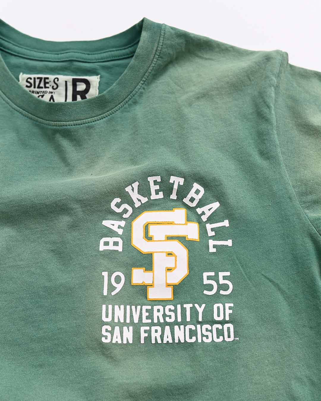 USF - Bill Russell &#39;55 Green Tee - Roots of Fight