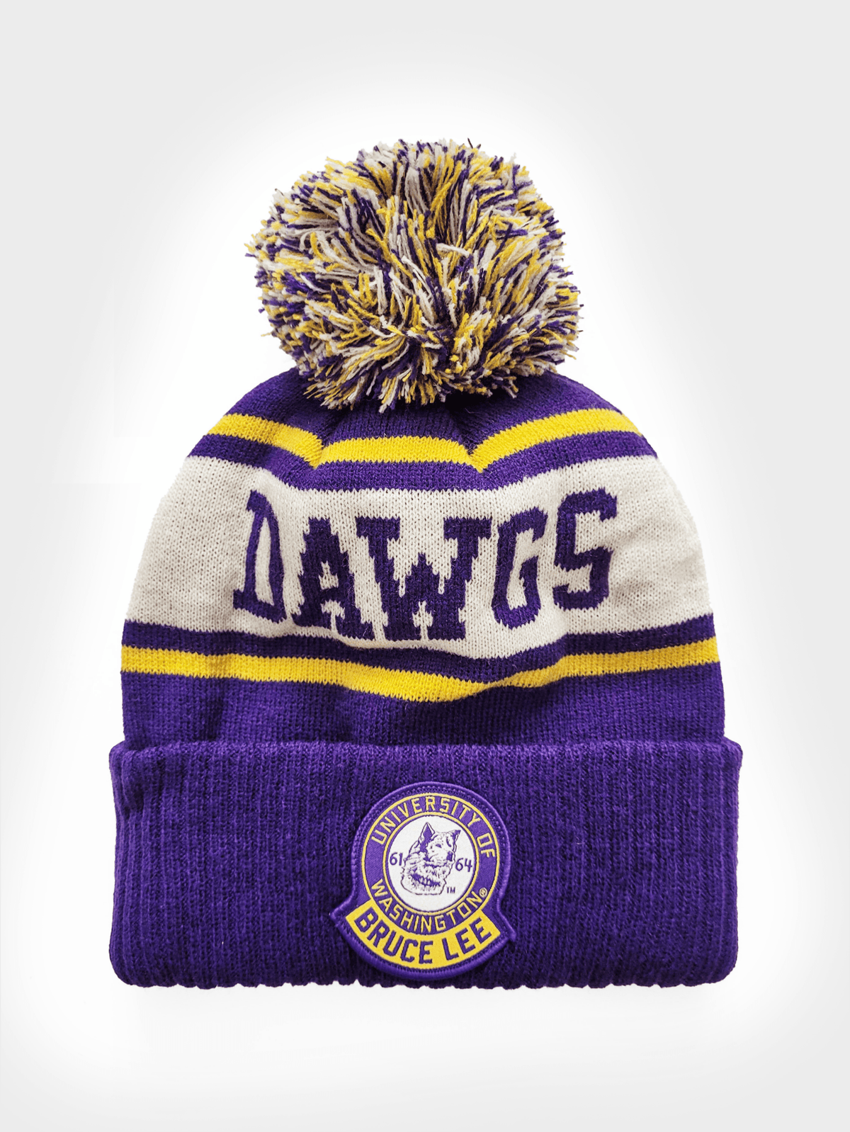UW – Bruce Lee Dawgs Pom Pom Beanie - Roots of Fight