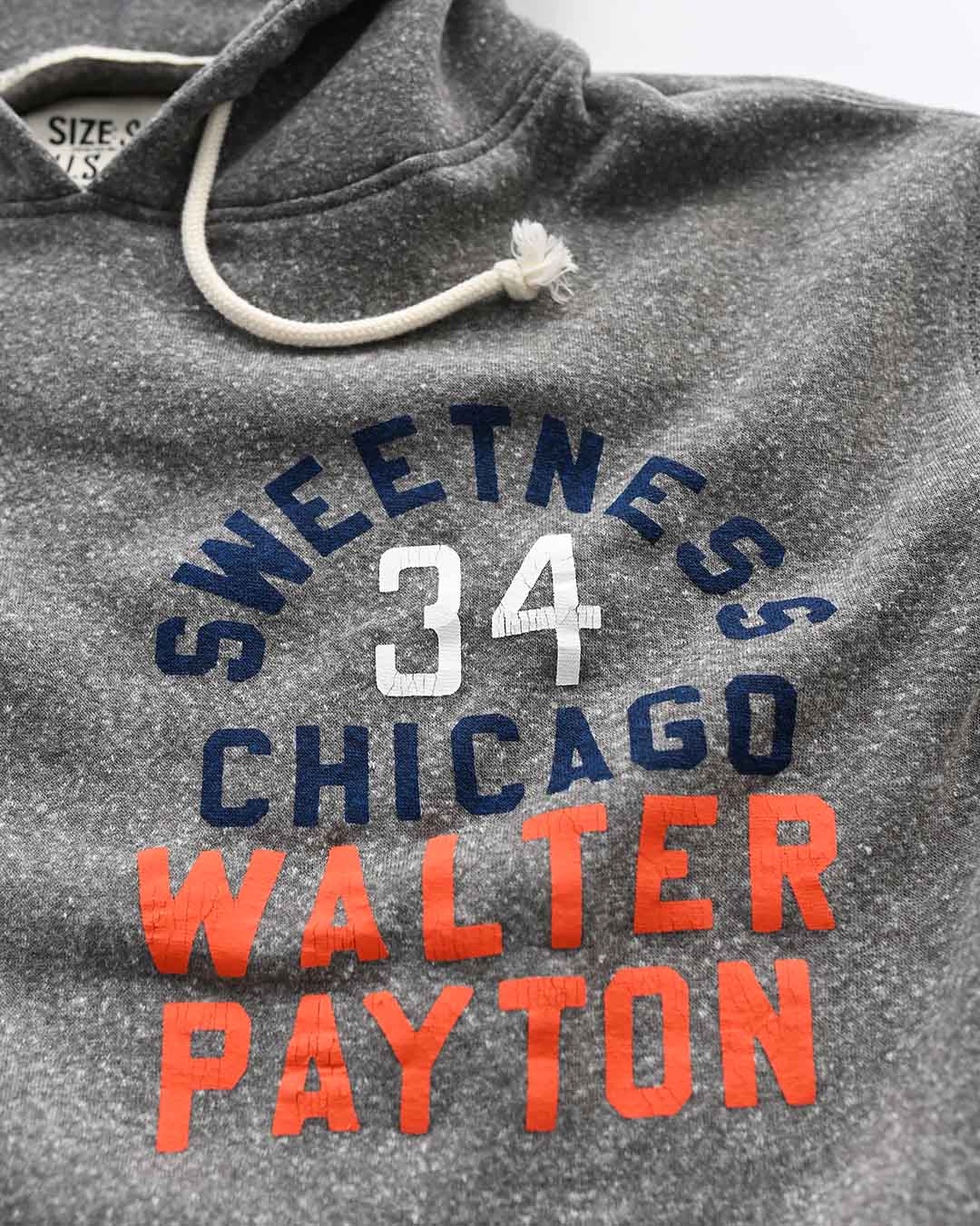 Walter Payton Sweetness #34 Grey PO Hoody - Roots of Fight
