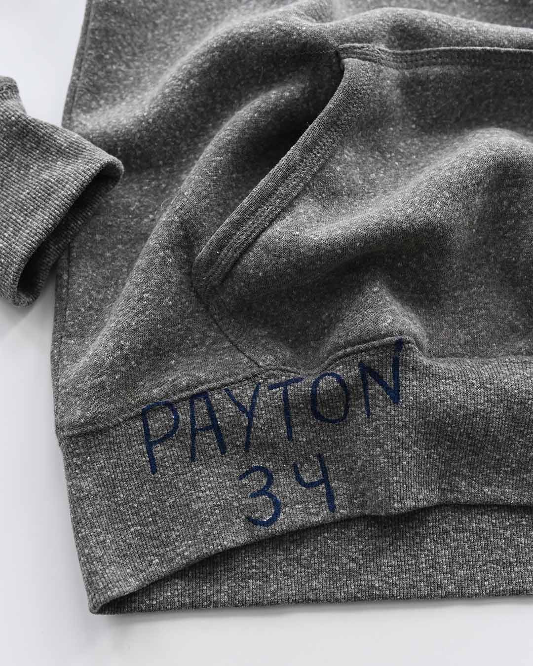 Walter Payton Sweetness #34 Grey PO Hoody - Roots of Fight