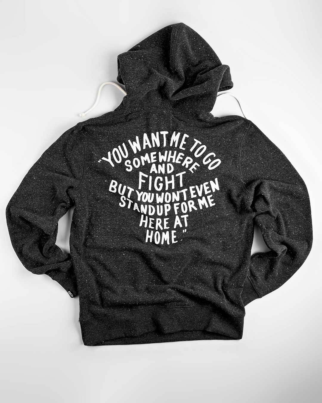 Ali 1967 Fight Quote Black PO Hoody - Roots of Fight