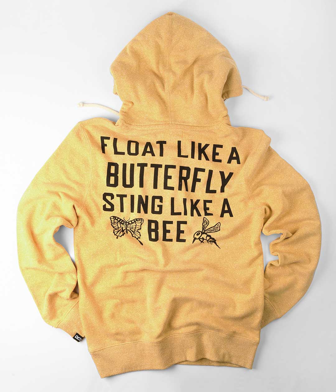 Ali Deer Lake Float Quote Yellow Hoody - Roots of Fight