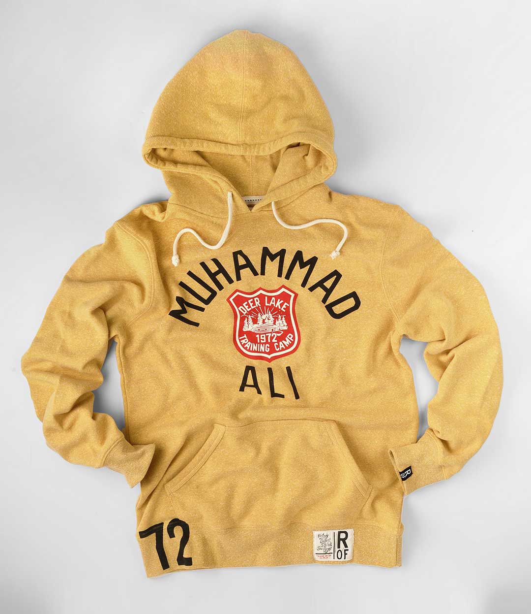 Ali Deer Lake Float Quote Yellow Hoody - Roots of Fight