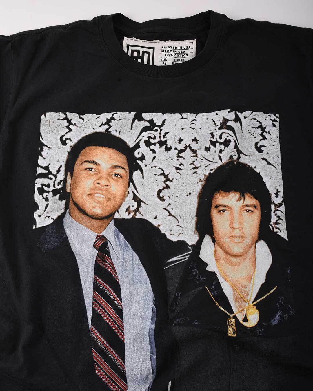 Ali & Elvis Photo Portrait Tee - Roots of Fight