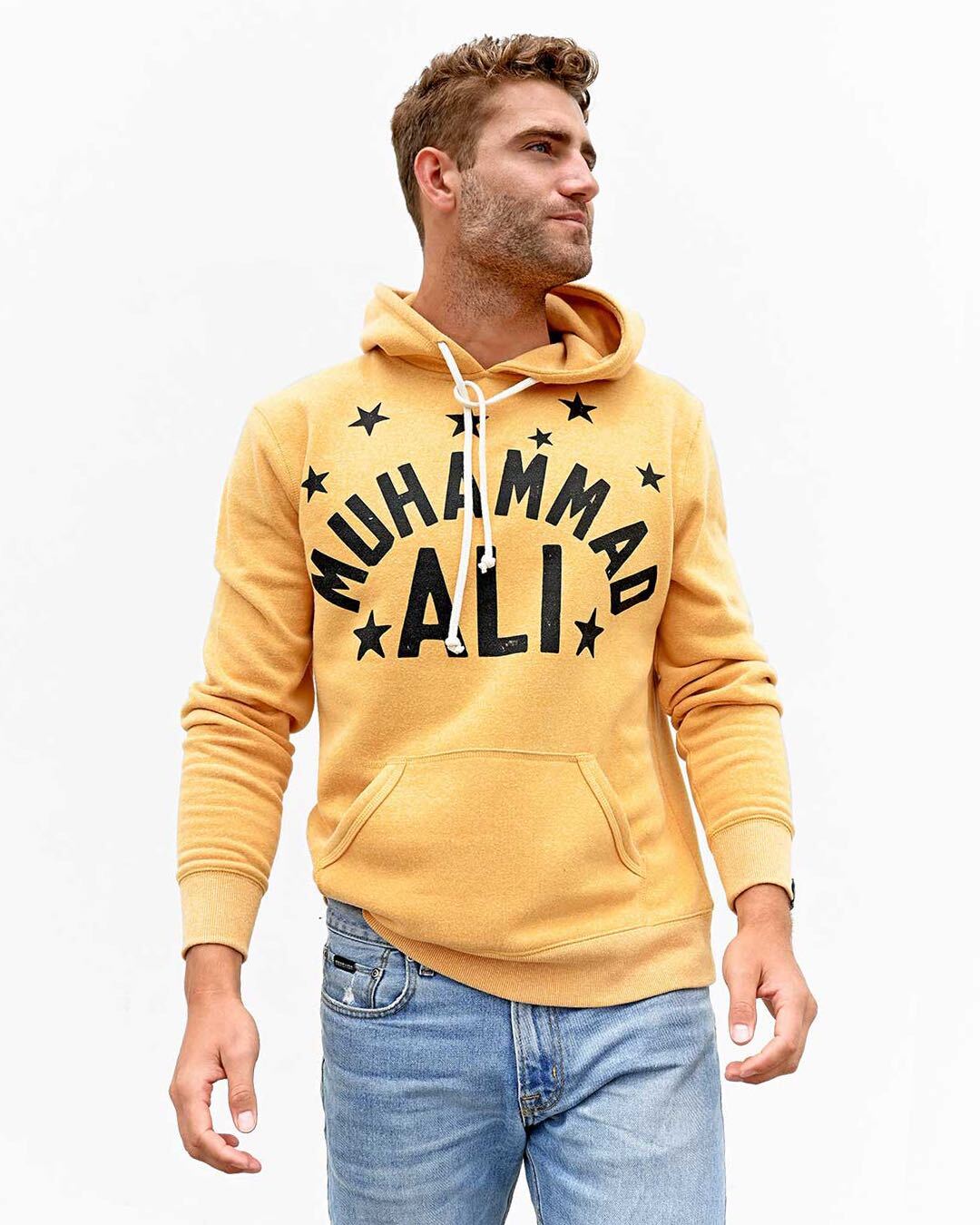 Ali Float Quote Yellow PO Hoody - Roots of Fight