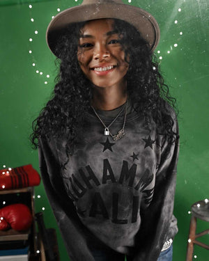 Ali Grey Cotton Blend Tie Dye Sweatshirt Roots of Fight
