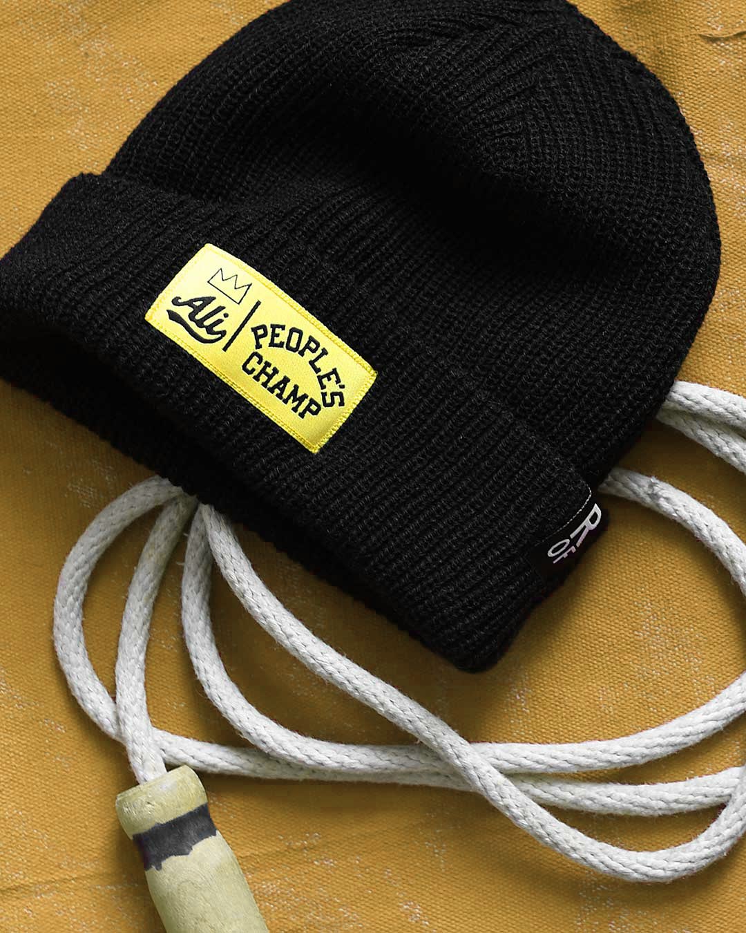 Ali People&#39;s Champ Black Beanie - Roots of Fight