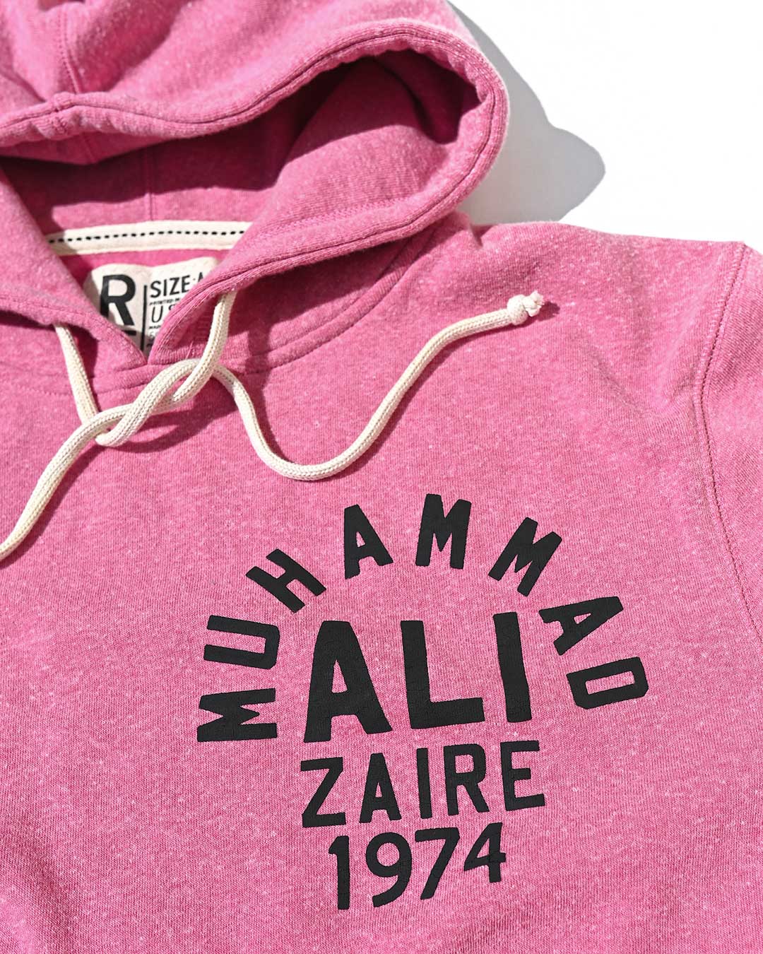 Ali Rumble in the Jungle Pink Hoody - Roots of Fight Canada