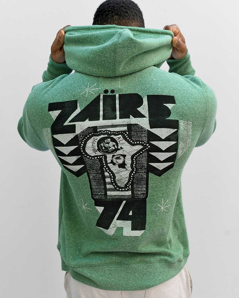 Ali Rumble Zaire 74 Green PO Hoody