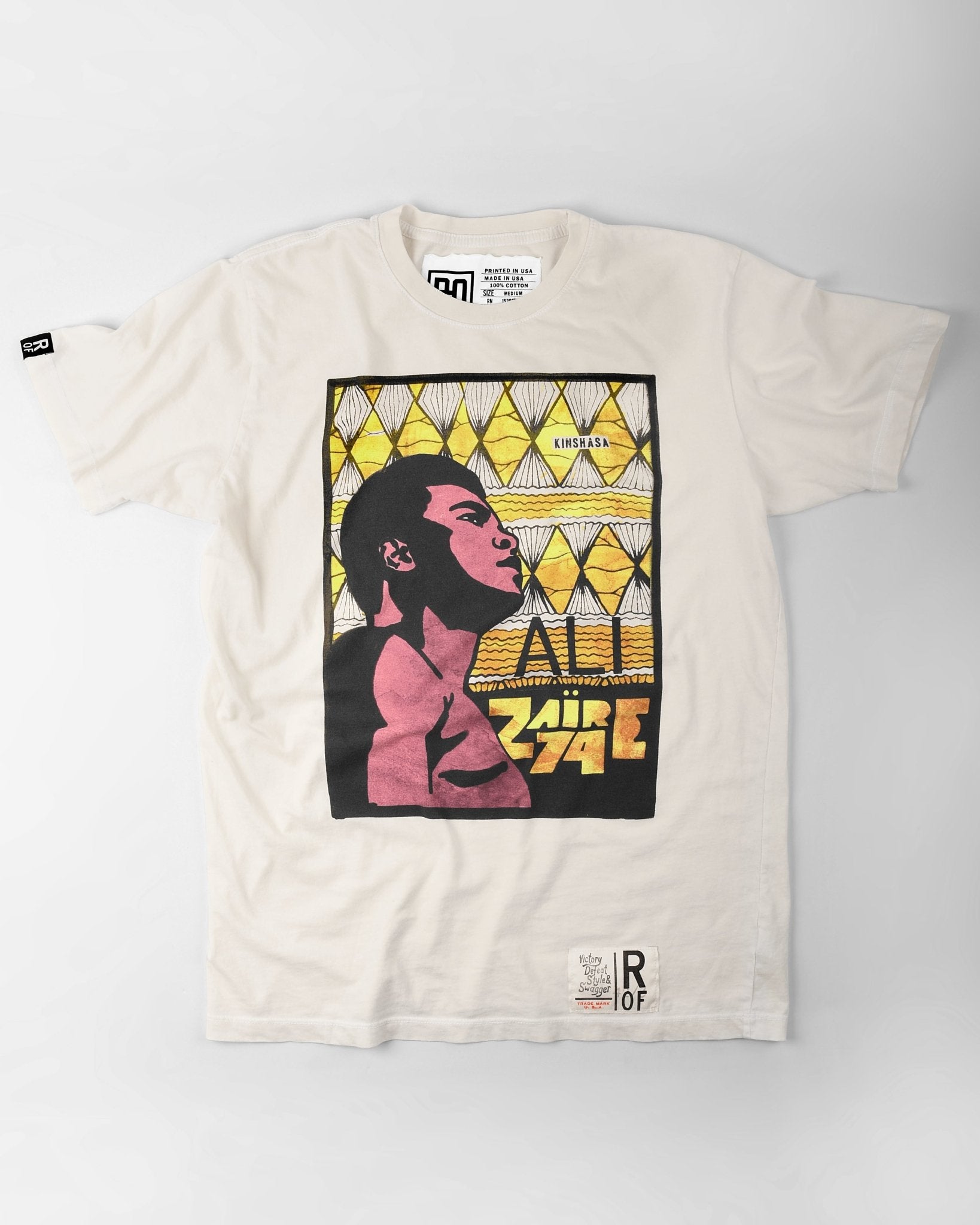 gids relais Gevlekt Ali Rumble Zaire 74 Profile Tee - Roots of Fight