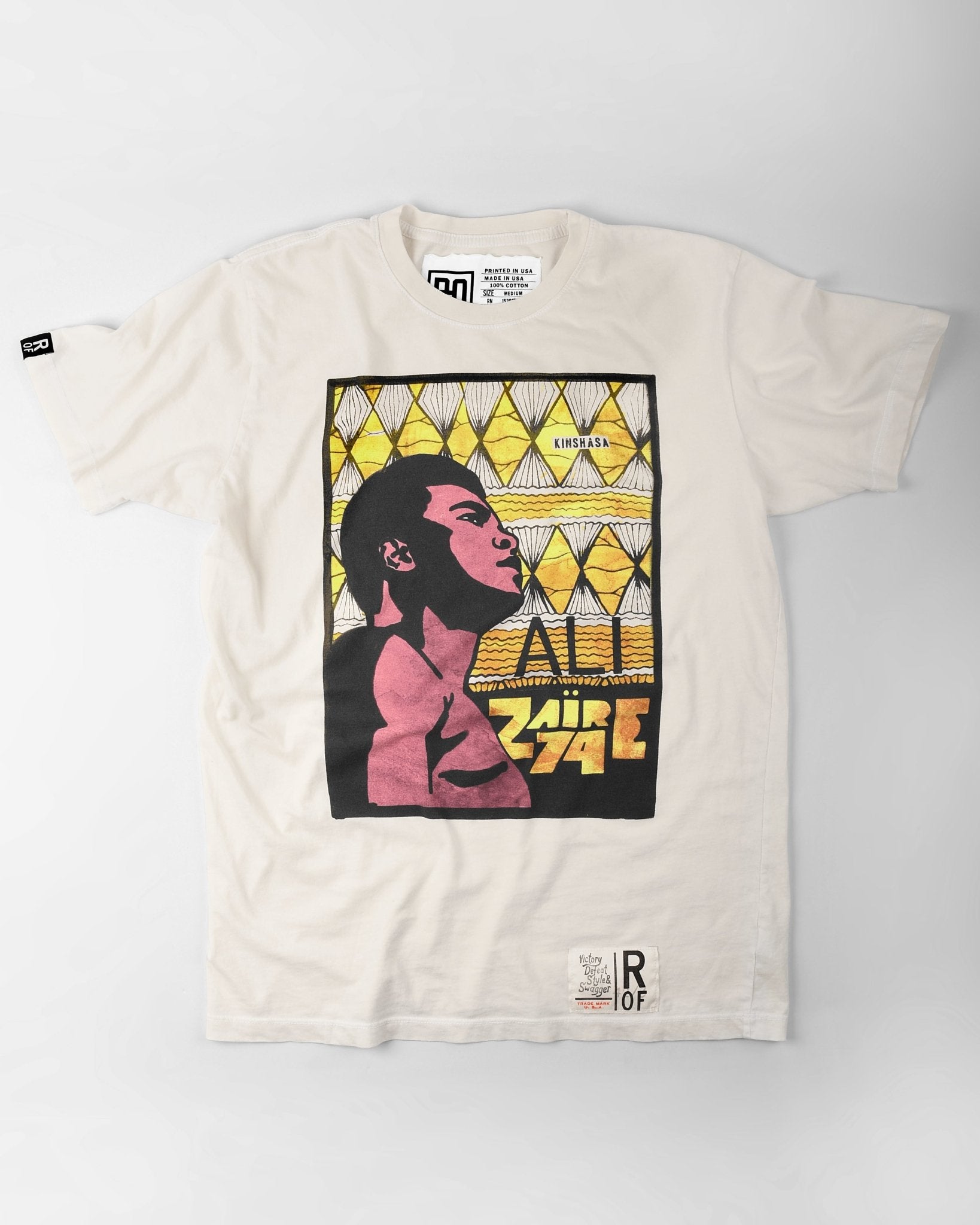 Ali Rumble Zaire 74 Profile Tee - Roots of Fight