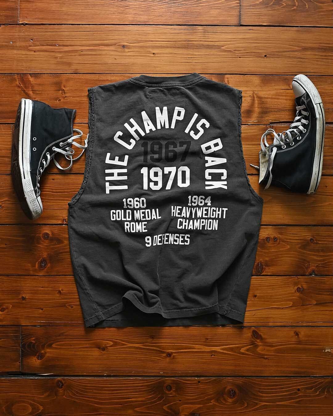 Ali &#39;The Champ is Back&#39; Muscle Tee - Roots of Fight Canada