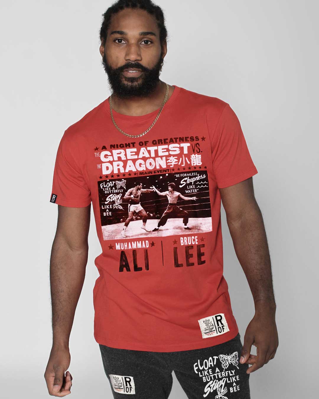 Ali vs Lee - Night of Greatness Red Tee - Roots of Fight