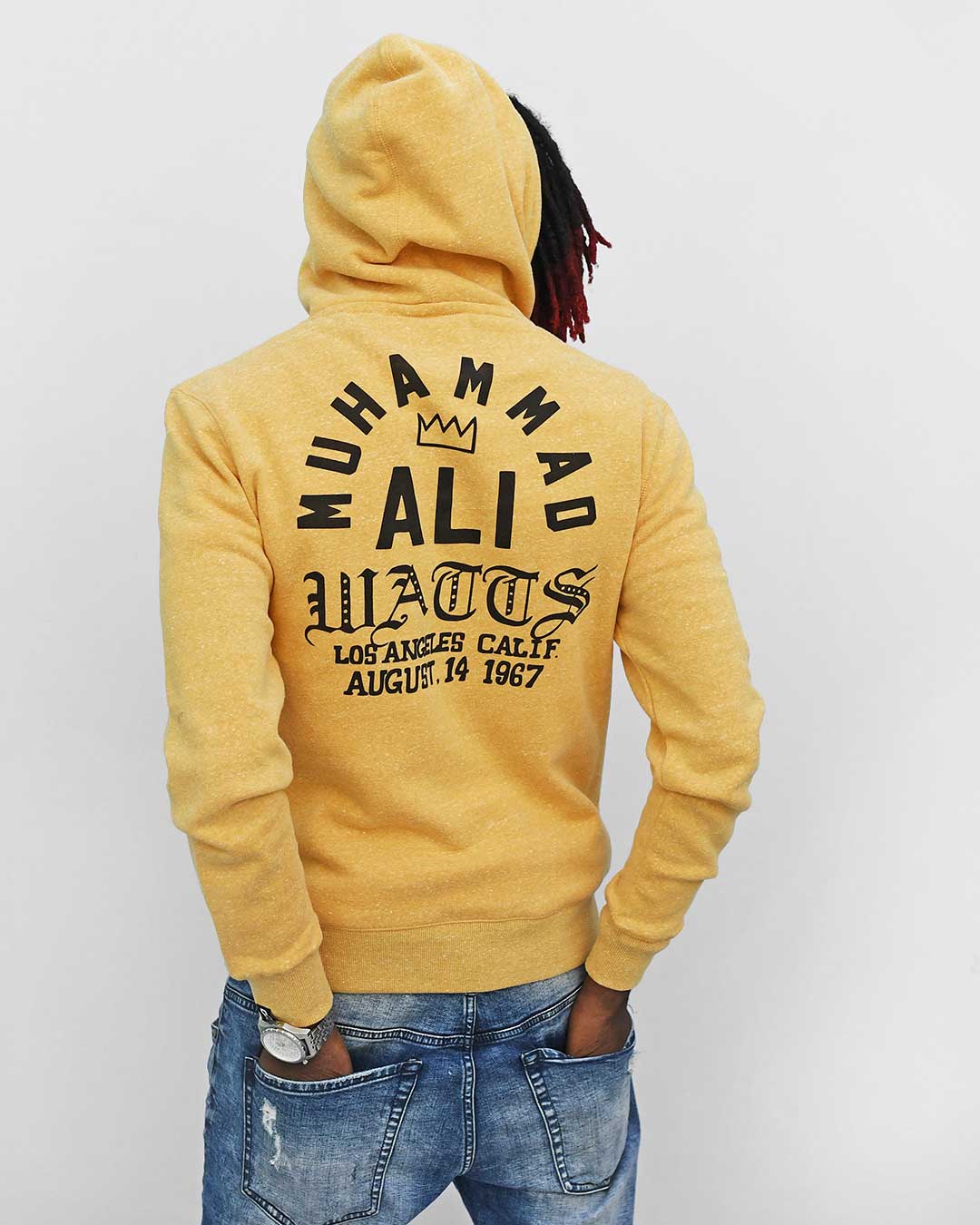 Ali Watts Yellow PO Hoody - Roots of Fight
