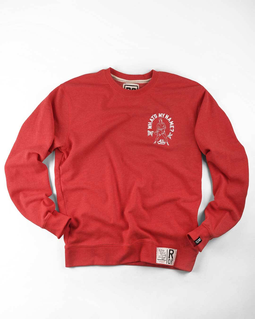 Ali &quot;What&#39;s My Name&quot; Red Sweatshirt - Roots of Fight