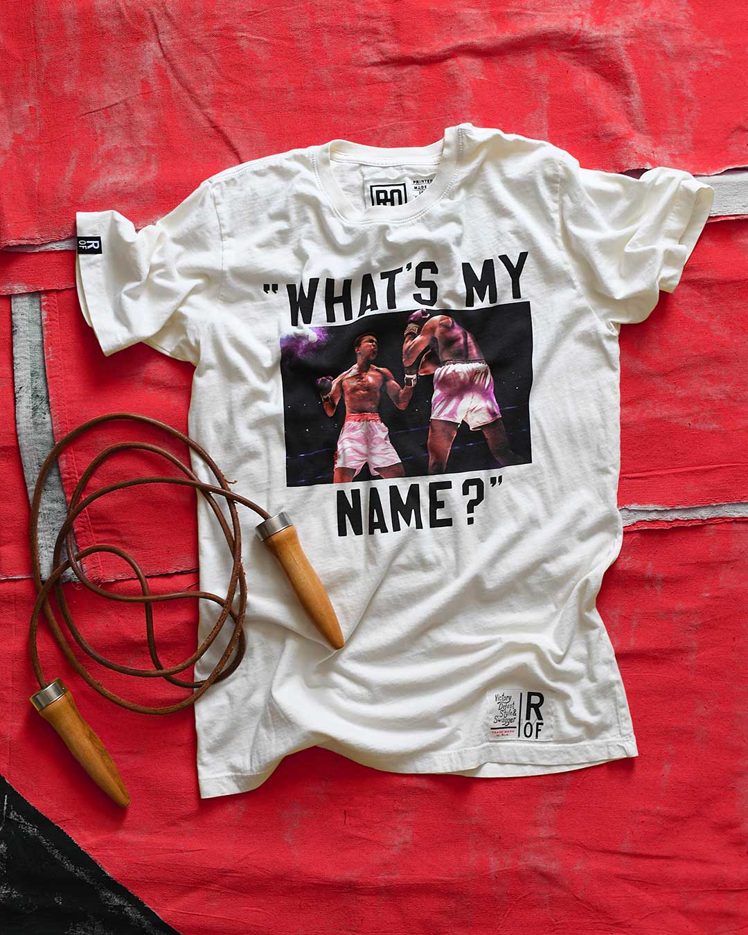 Ali &quot;What&#39;s My Name&quot; White Tee - Roots of Fight