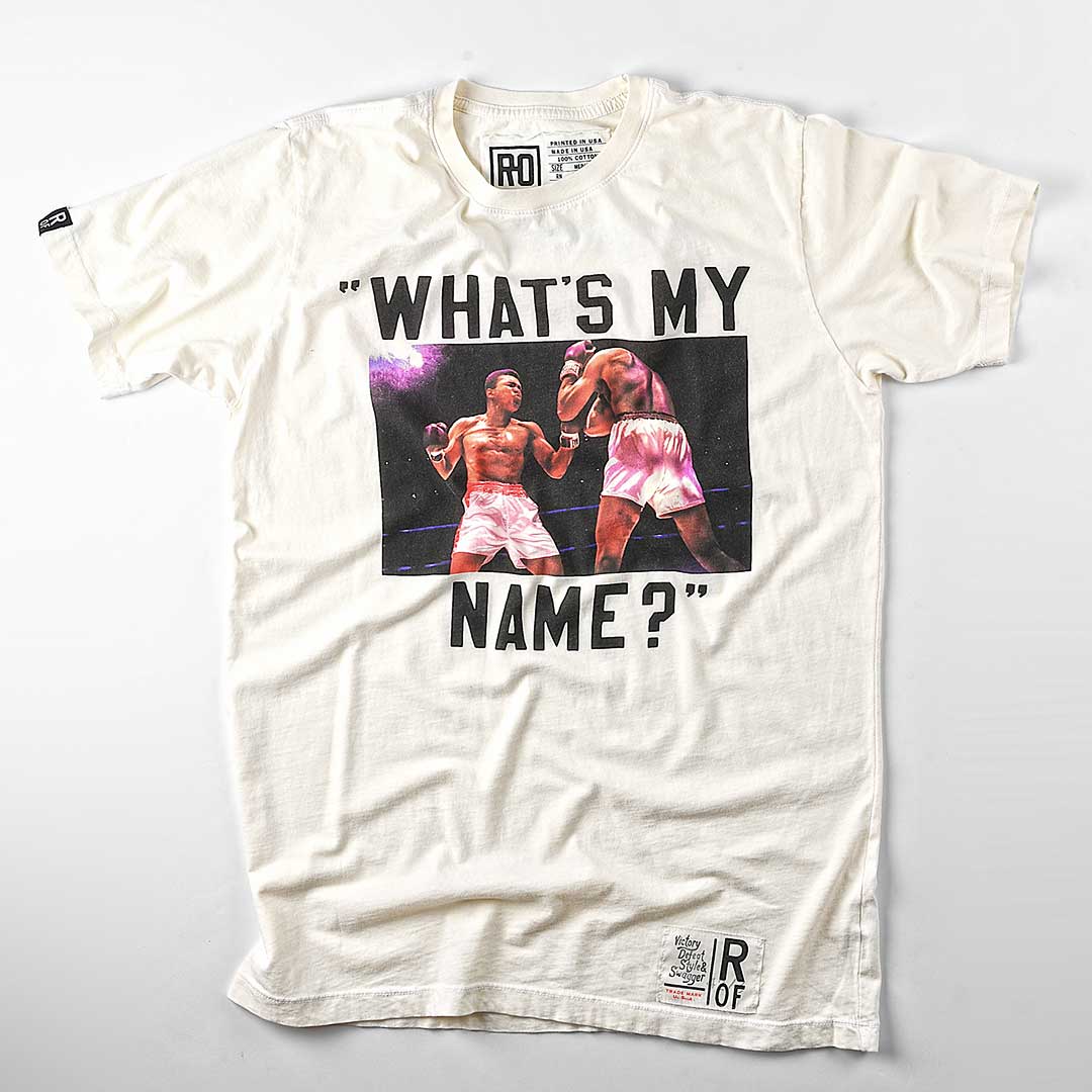 Ali &quot;What&#39;s My Name&quot; White Tee - Roots of Fight