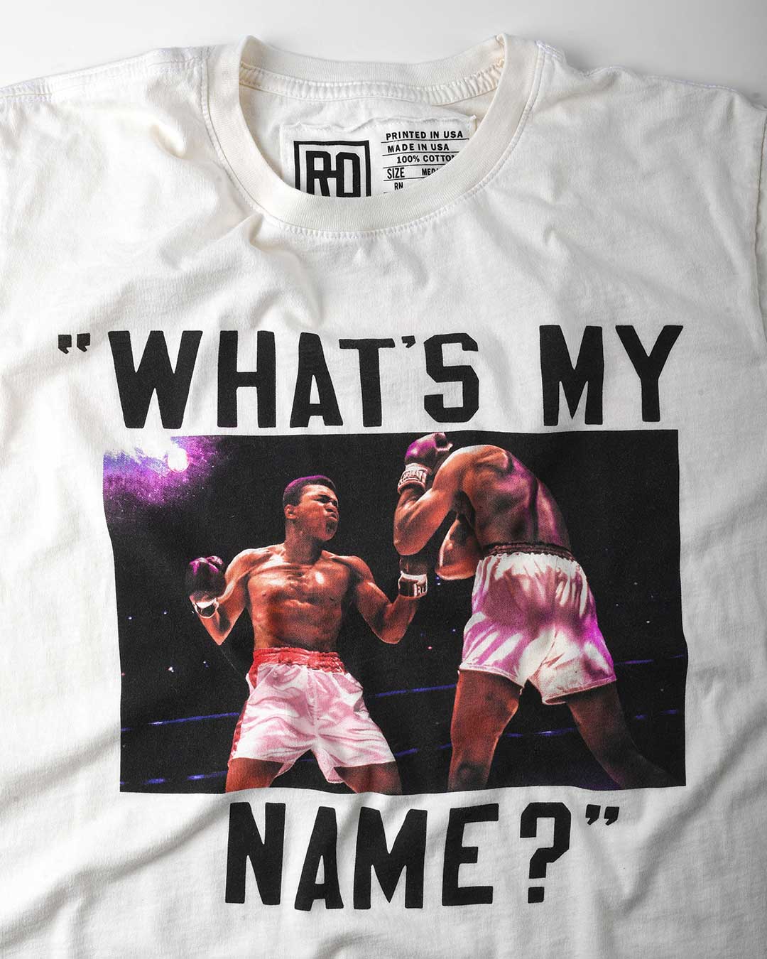 Ali &quot;What&#39;s My Name&quot; White Tee - Roots of Fight