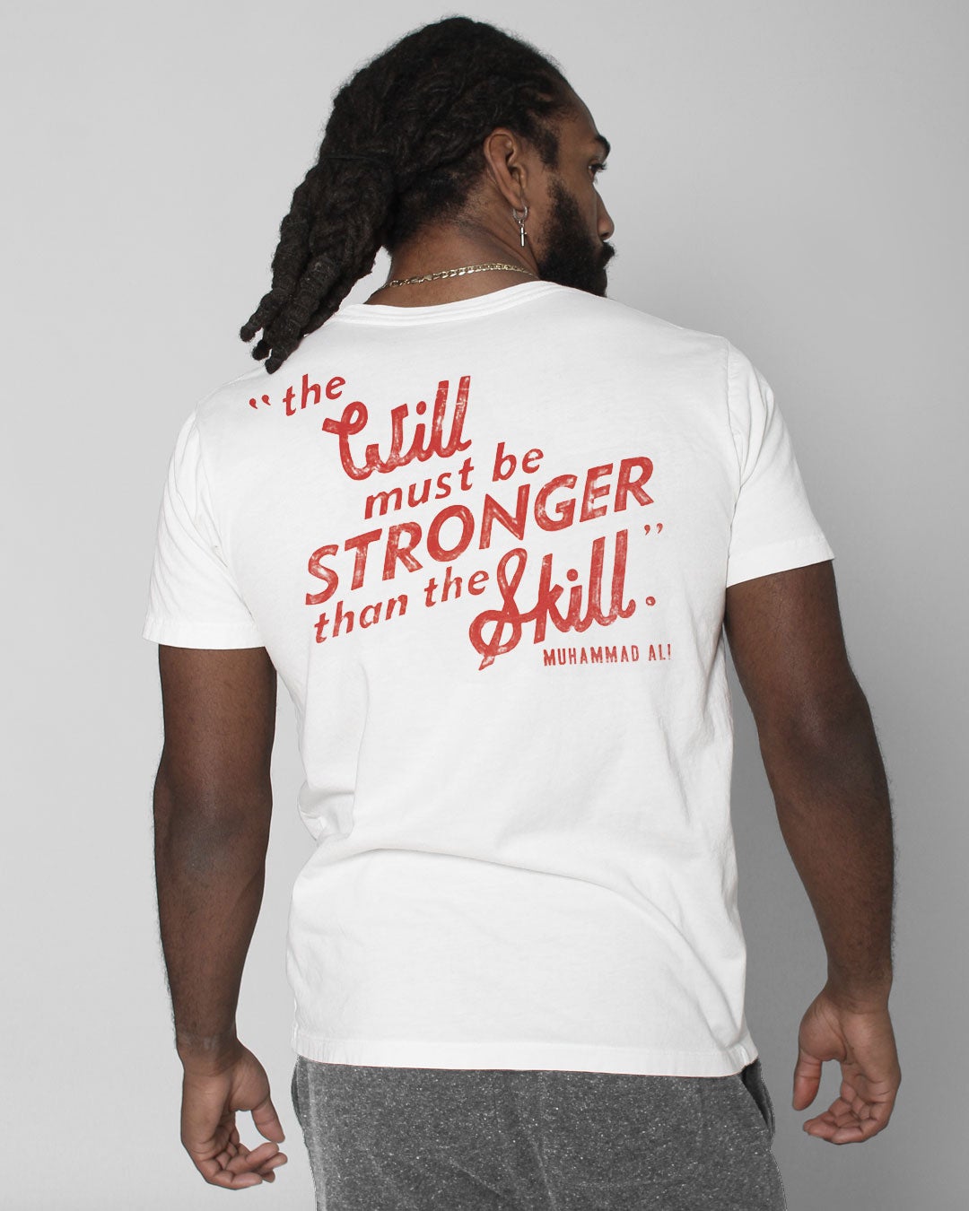 Ali Will Stronger Than Skill Tee - Roots of Fight