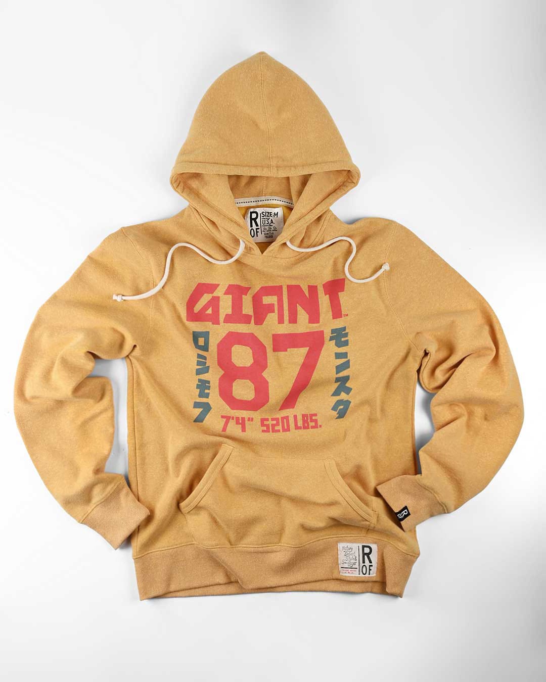 Andre the Giant '87 Yellow PO Hoody - Roots of Fight