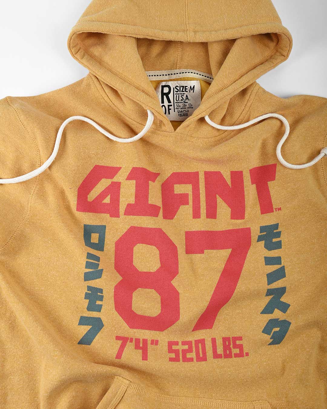 Andre the Giant &#39;87 Yellow PO Hoody - Roots of Fight