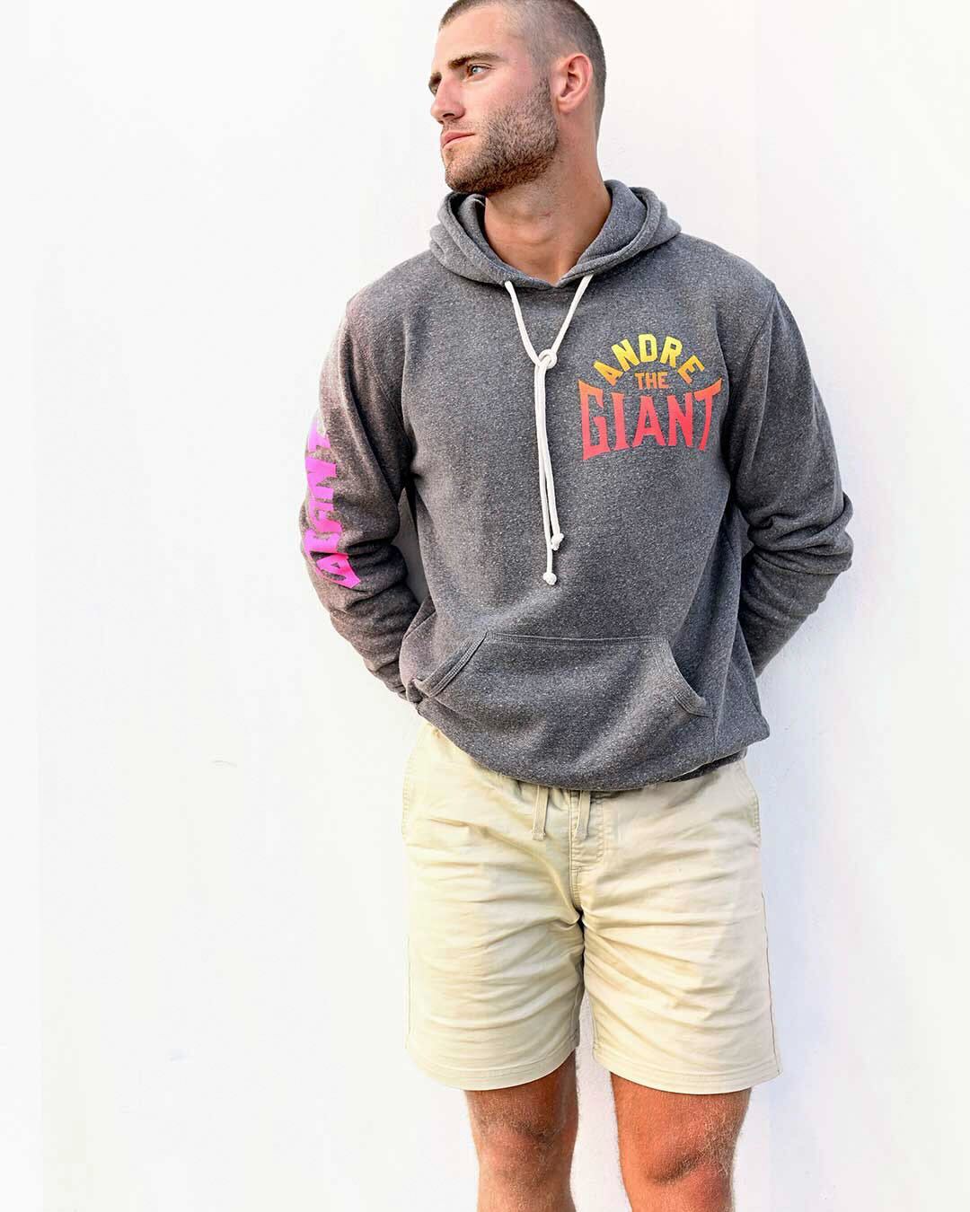 Andre the Giant Sunset Grey PO Hoody Roots of Fight