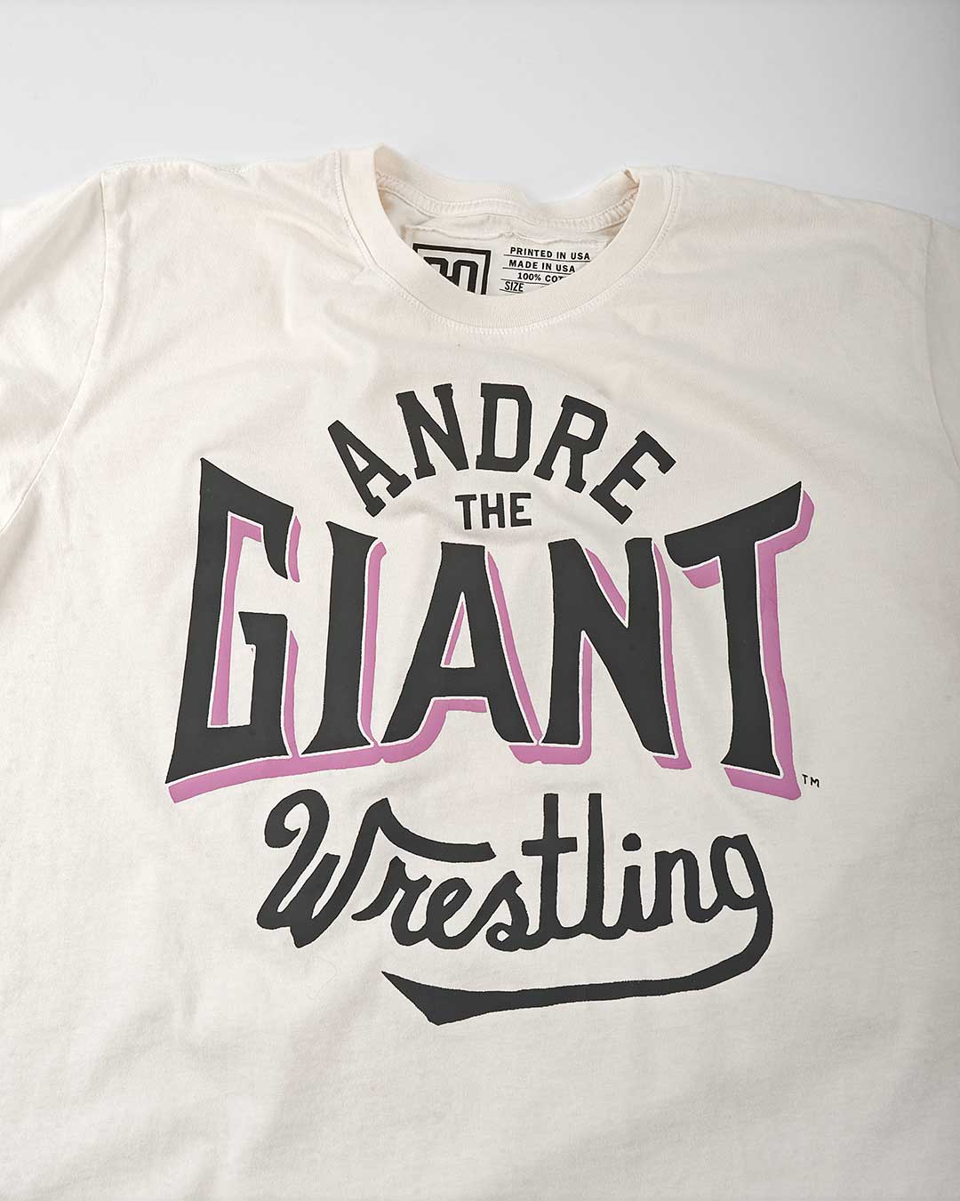 Andre the Giant Wrestling White Tee - Roots of Fight