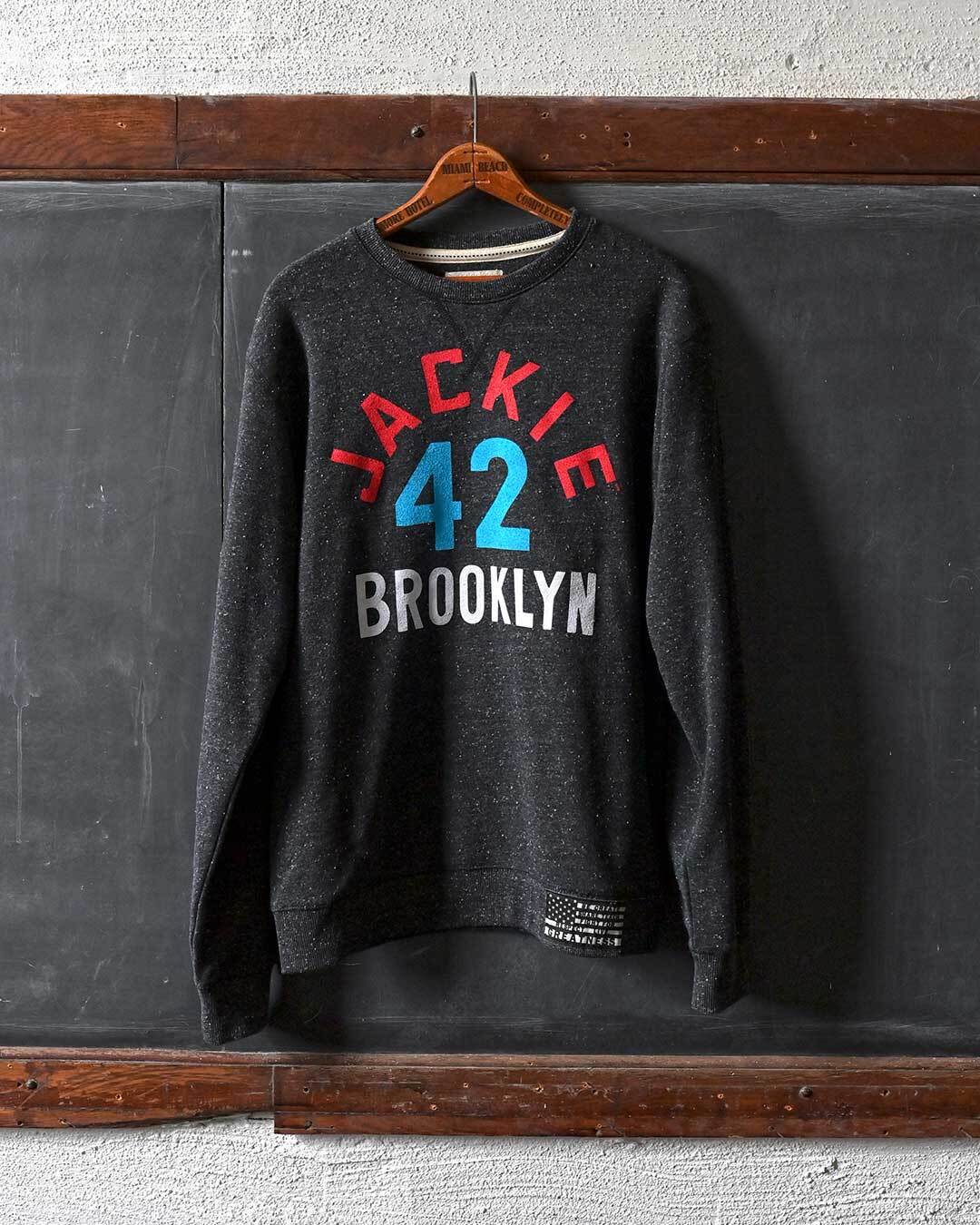 BHT - Jackie Robinson Brooklyn Black Sweatshirt - Roots of Fight