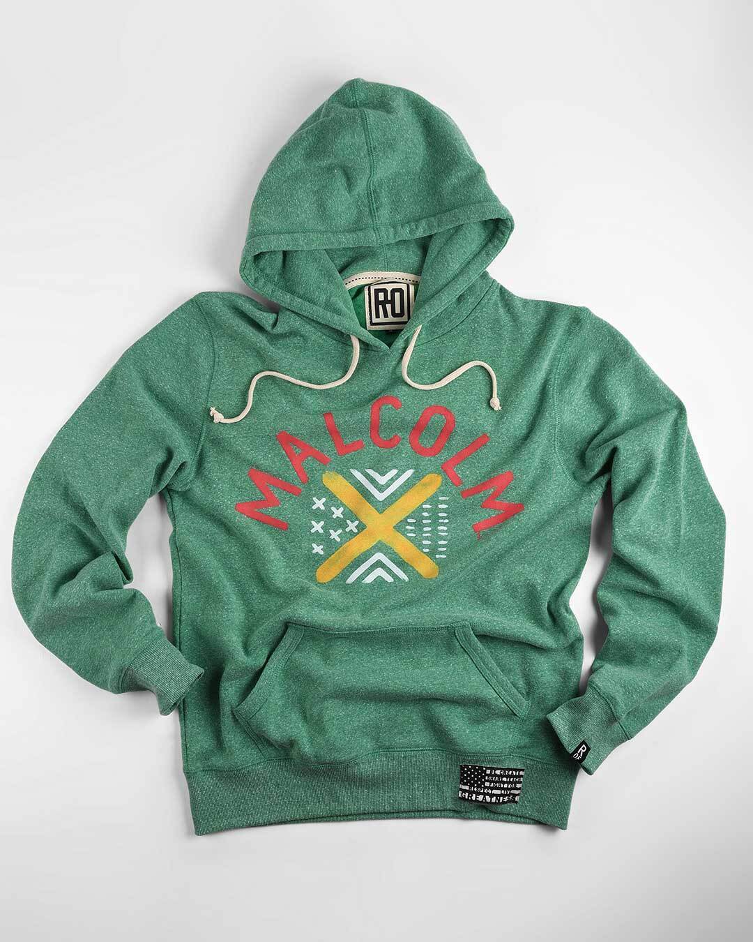 BHT - Malcolm X Green PO Hoody - Roots of Fight