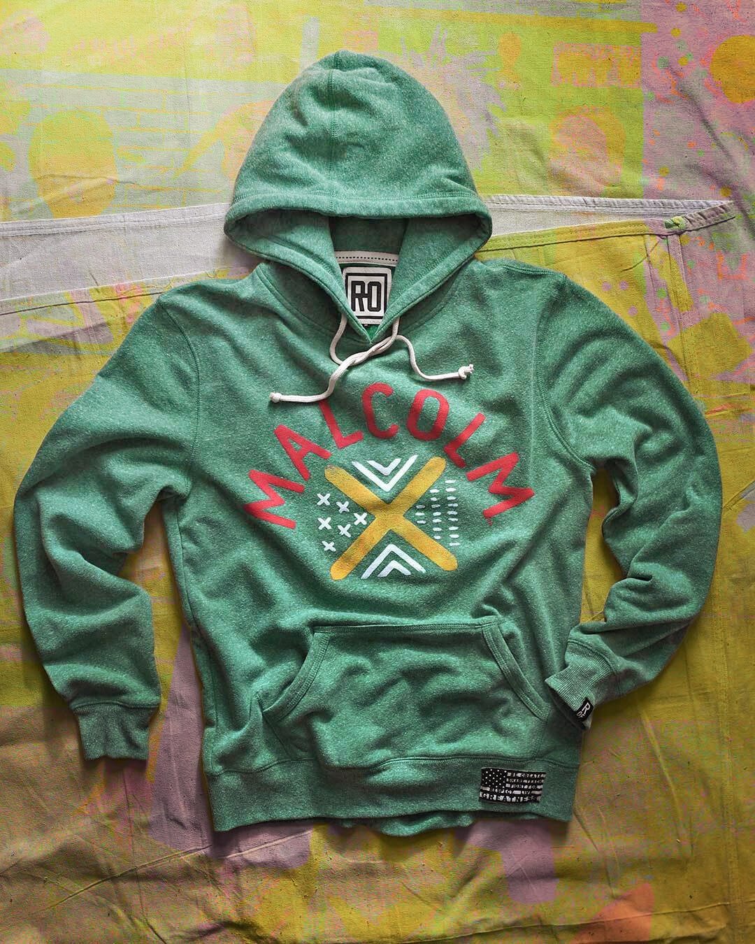 BHT - Malcolm X Green PO Hoody - Roots of Fight